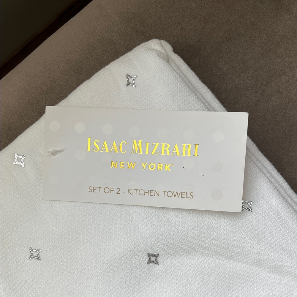 Isaac Mizrahi White Kitchen Towel